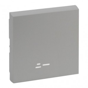 Tecla Niloé Step con visor para interruptor y conmutador, aluminio LEGRAND 864306
