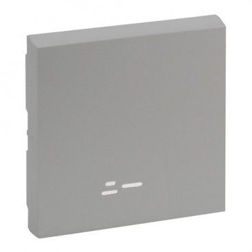 Tecla Niloé Step con visor para interruptor y conmutador, aluminio LEGRAND 864306