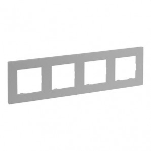 Placa Niloé Step, 4 elementos, aluminio LEGRAND 864374