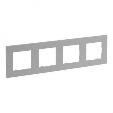 Placa Niloé Step, 4 elementos, aluminio LEGRAND 864374