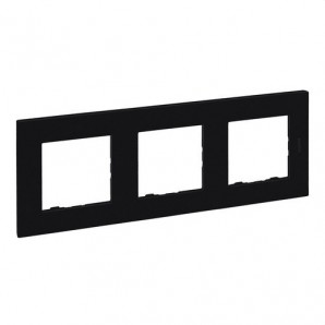 Placa Niloé Step, 3 elementos, negro mate LEGRAND 864573