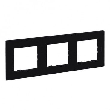 Placa Niloé Step, 3 elementos, negro mate LEGRAND 864573
