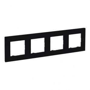 Placa Niloé Step, 4 elementos, negro mate LEGRAND 864574