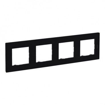Placa Niloé Step, 4 elementos, negro mate LEGRAND 864574