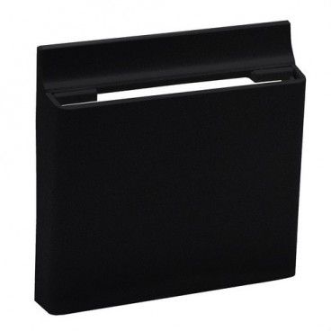 Frontal Niloé Step para interruptor de tarjeta, negro mate LEGRAND 864515