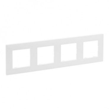 Placa Niloé Step, 4 elementos, blanco mate LEGRAND 864174