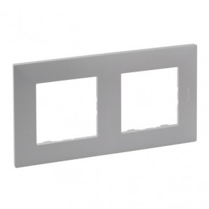 Placa Niloé Step, 2 elementos, aluminio LEGRAND 864372