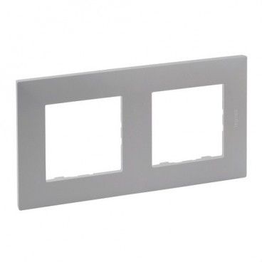 Placa Niloé Step, 2 elementos, aluminio LEGRAND 864372