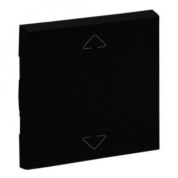 Tecla Niloé Step doble para mecanismos para toldos y persianas, negro mate LEGRAND 864530