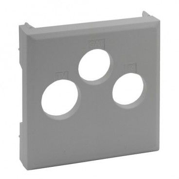 Frontal Niloé Step para bases de televisión TV-R-SAT, aluminio LEGRAND 864357