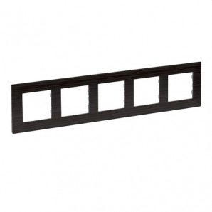Placa Niloé Step, 5 elementos, madera oscura LEGRAND 864975