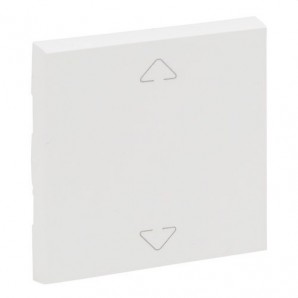 Tecla Niloé Step doble para mecanismos para toldos y persianas , blanco mate LEGRAND 864130