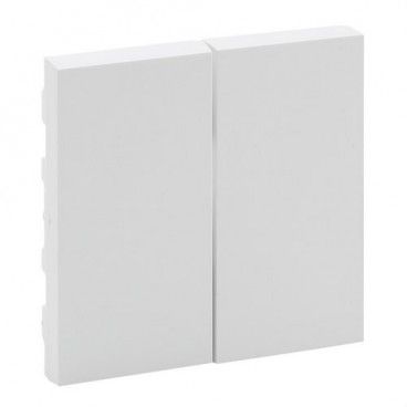 Tecla Niloé Step doble para interruptor y conmutador, blanco mate LEGRAND 864105