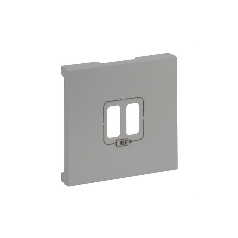 Chave para base carregadora dupla USB A+A em alumínio LEGRAND 864324
