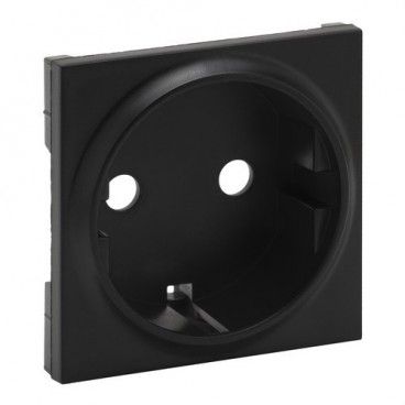 Frontal Niloé Step para base de corriente 2P+T, negro mate LEGRAND 864520