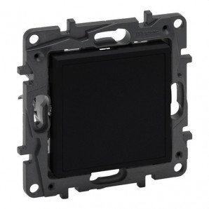 Tapa ciega y adaptador para Mosaic Niloé Step, negro mate LEGRAND 864579