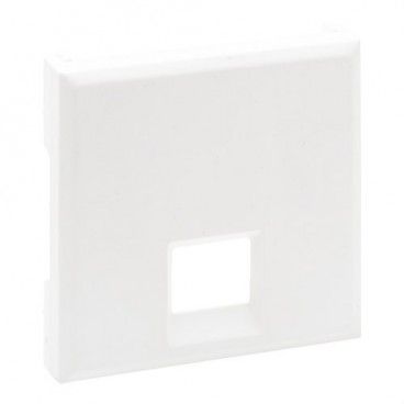 Frontal Niloé Step para bases telefónicas e informáticas RJ 45, blanco mate LEGRAND 864142