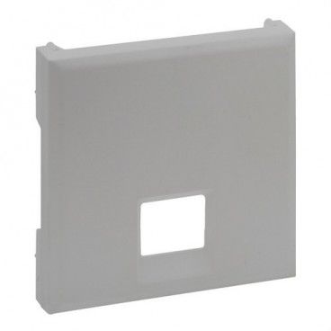 Frontal Niloé Step para bases telefónicas e informáticas RJ 45, aluminio LEGRAND 864342