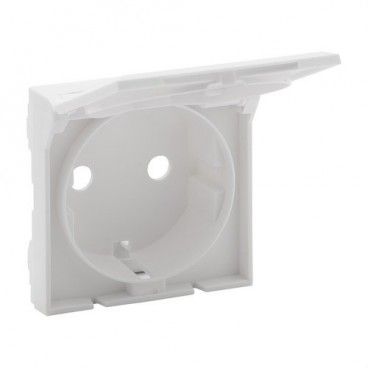 Chave para base tomada 2P+E com tampa branca fosca Niloé Step LEGRAND 864121