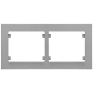 ÍRIS MAIS | Quadro 2 elementos horizontais mercúrio alumínio BJC 18012-MA