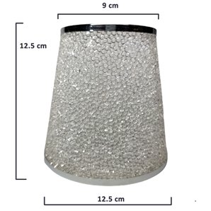 Kristalltulpe CRIS weißer Kegel 12,5 x 12,5 cm 4 cm Mund LTDE 9.018 2