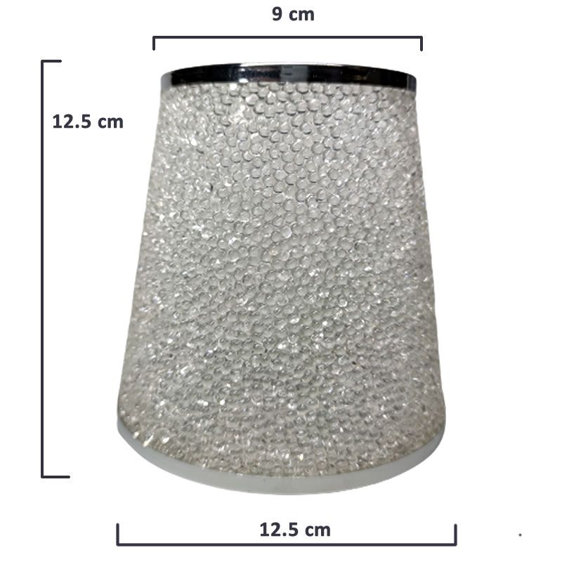 Cristal tulipe CRIS cône blanc 12,5x12,5cm 4cm bouche LTDE 9.018