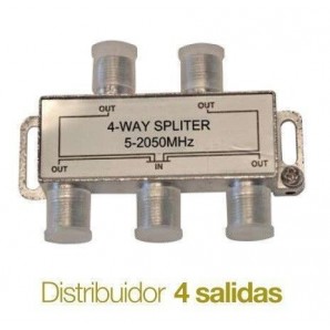 Distribuidor de television Splitter 4 salidas