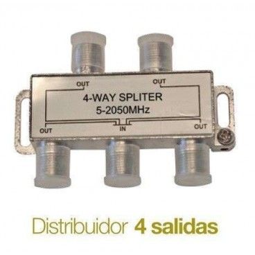 Distribuidor de television Splitter 4 salidas