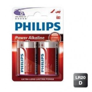 Pila alkalina D (R20) PHILIPS