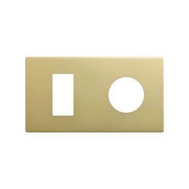 SIMON 270 | Minimal aesthetic frame 2 plug elements + copper narrow module 27191620-097