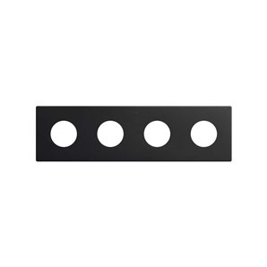 SIMON 270 | Minimal aesthetic frame for sockets with 4 elements matt black 27110640-098