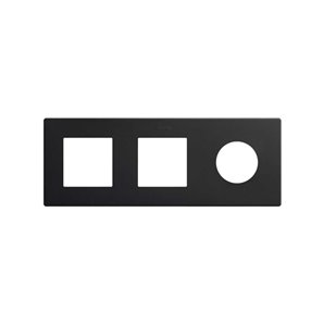 SIMON 270 | Minimum frame with 3 elements 1 plug + 2 modules matt black 27190630-098