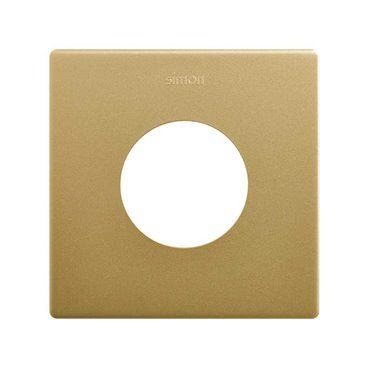 SIMON 270 | Minimal aesthetic frame for socket with 1 gold element 27110610-095