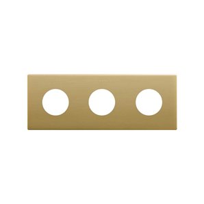SIMON 270 | Cornice estetica minimale per prese con 3 elementi oro 27110630-095