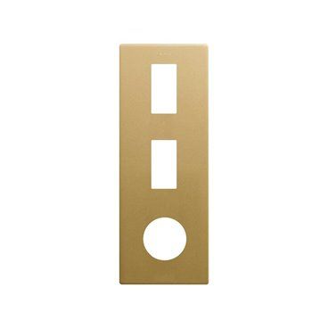 SIMON 270 | Minimal aesthetic frame 3 plug elements + 2 narrow modules gold 27192630-095