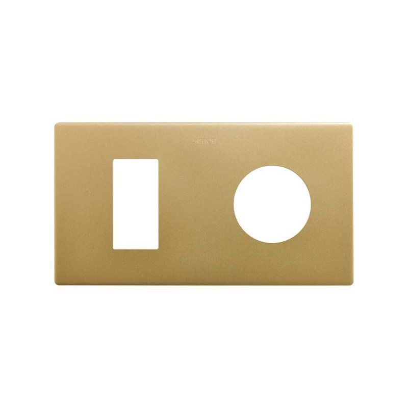 SIMON 270 | Cornice estetica minimale 2 elementi plug + modulo stretto oro 27191620-095