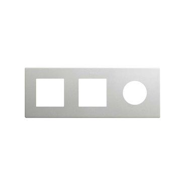 SIMON 270 | Châssis minimum avec 3 éléments 1 prise + 2 modules en aluminium 27190630-093