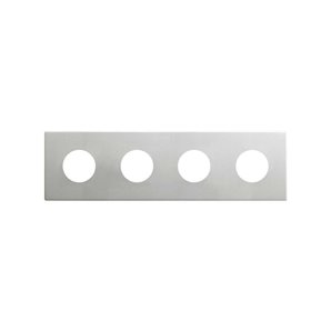 SIMON 270 | Cornice dall'estetica minimale per prese con 4 elementi in alluminio 27110640-093