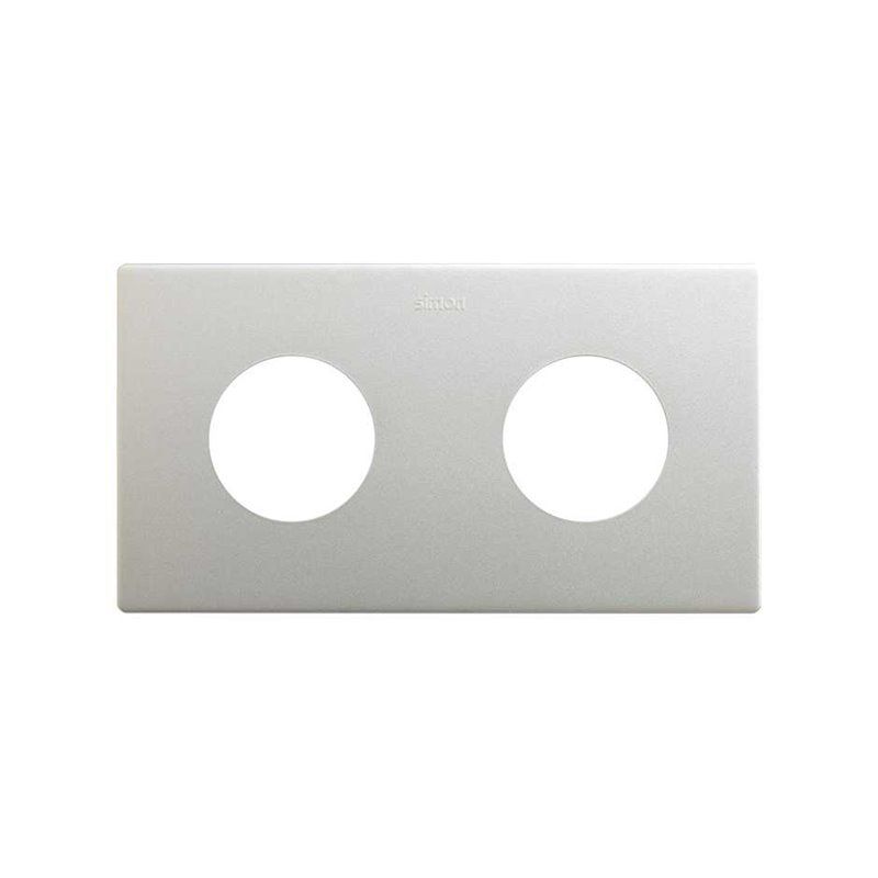 SIMON 270 | Cornice dall'estetica minimale per prese con 2 elementi in alluminio 27110620-093