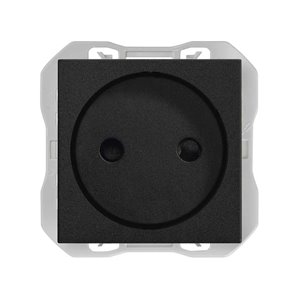 SIMON 270 | Base de enchufe bipolar negro mate 20000431-098