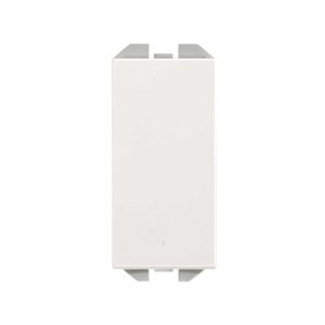 SIMON 270 | Druckknopf N 10A schmal weiß 20001150-090