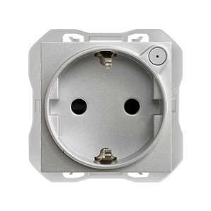 SIMON 270 | Schuko iO aluminum socket base 21000432-093