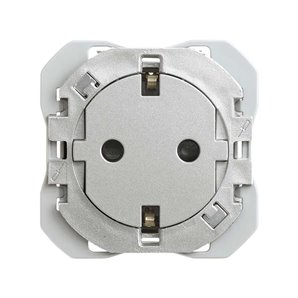 SIMON 270 | Clean schuko aluminum socket base 20000434-093