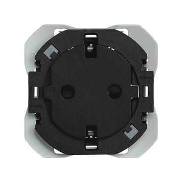 SIMON 270 | Base de enchufe Clean schuko negro mate 20000434-098