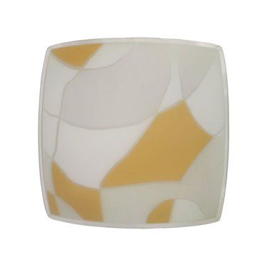 Verre carré bombé mat 30x30cm LB 529436