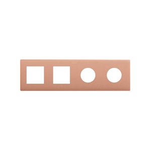 SIMON 270 | Minimum frame with 4 elements 2 plugs + 2 copper modules 27190 640-091