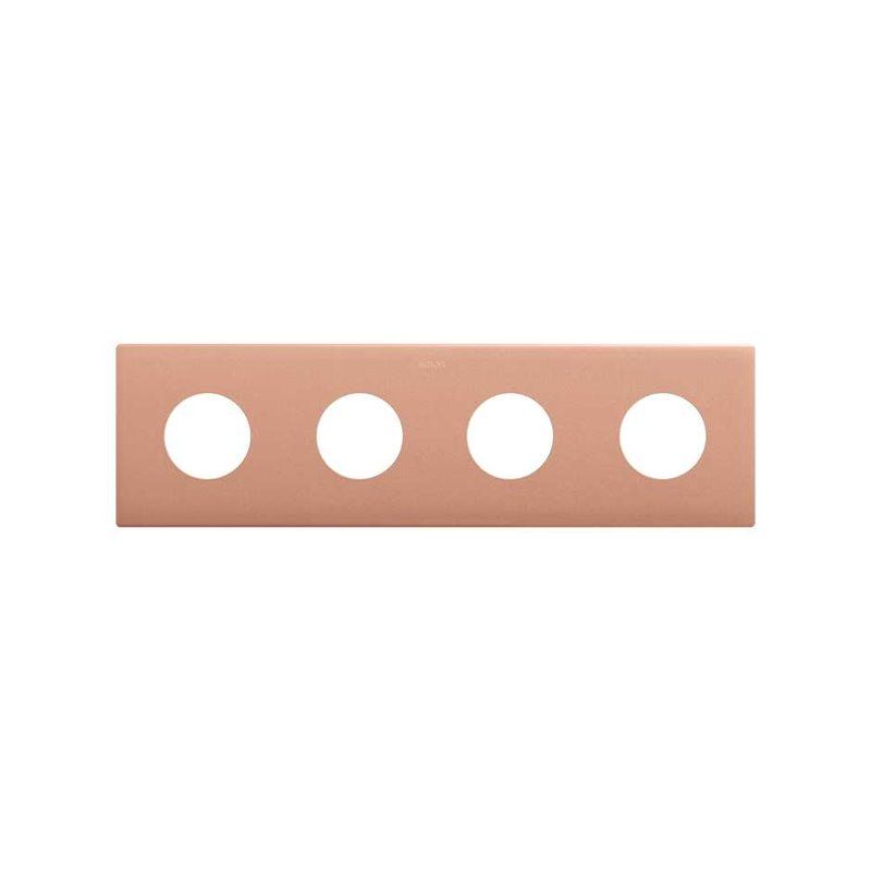 SIMON 270 | Minimal aesthetic frame for sockets with 4 copper elements 27110640-091