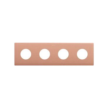 SIMON 270 | Minimal aesthetic frame for sockets with 4 copper elements 27110640-091