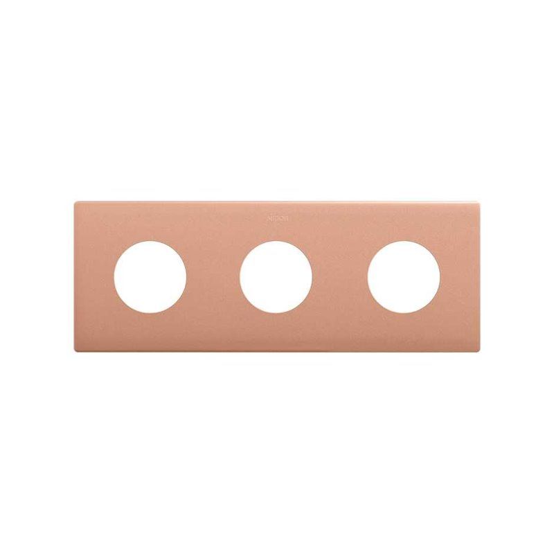 SIMON 270 | Minimal aesthetic frame for sockets with 3 copper elements 27110630-091