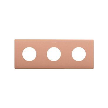 SIMON 270 | Minimal aesthetic frame for sockets with 3 copper elements 27110630-091